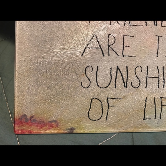 Friends Quote cutting board glass mini 11” x 8” - Picture 4 of 8